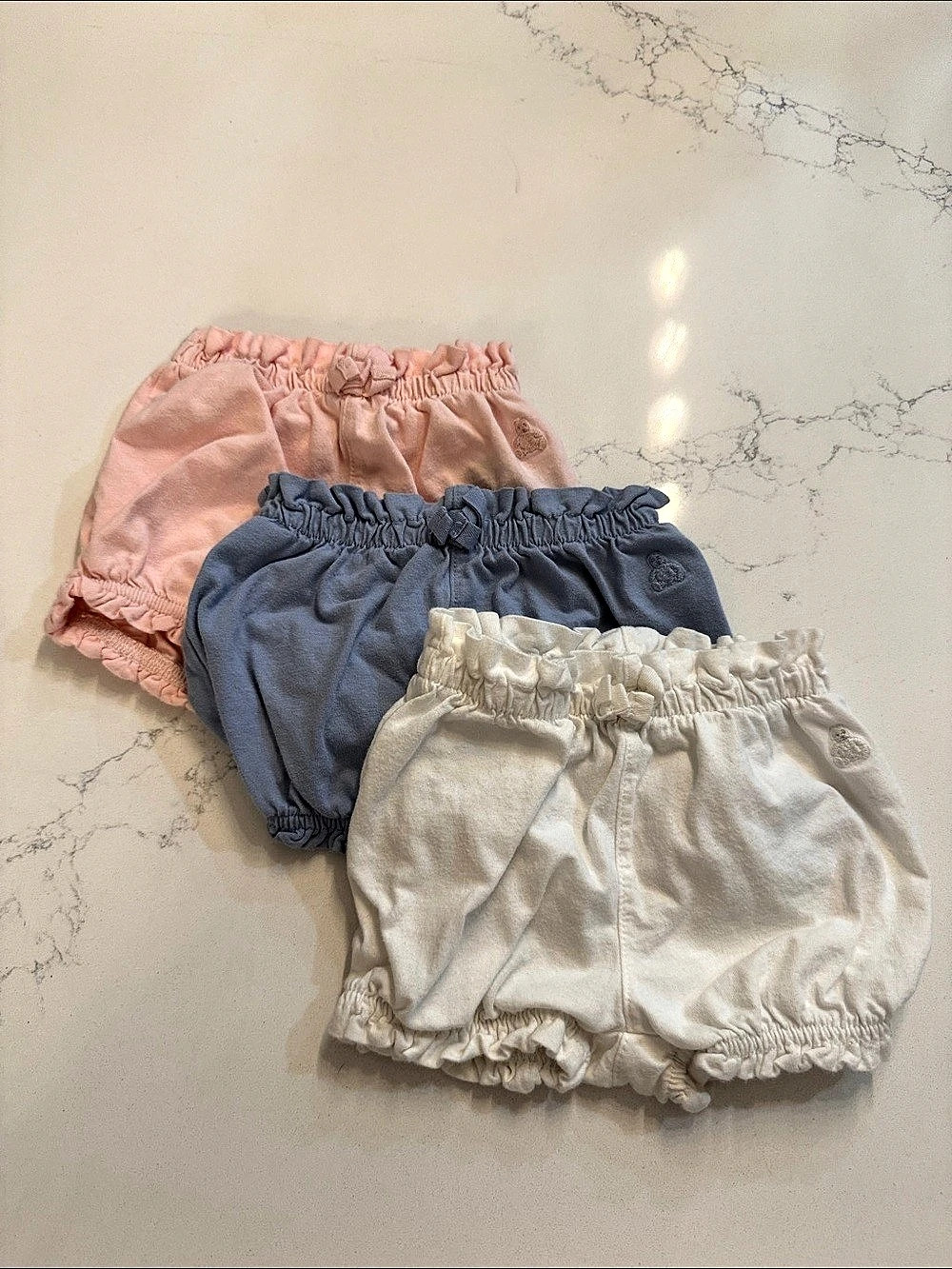 Gap Baby Ruffle Bubble Shorts Pink & Blue